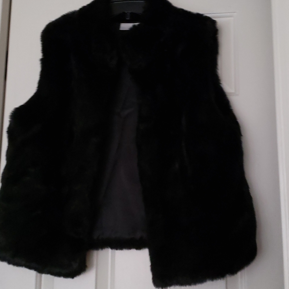 Faux fur vest